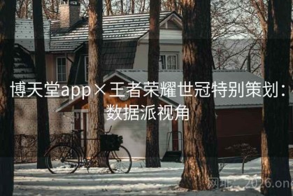 博天堂app×王者荣耀世冠特别策划：数据派视角