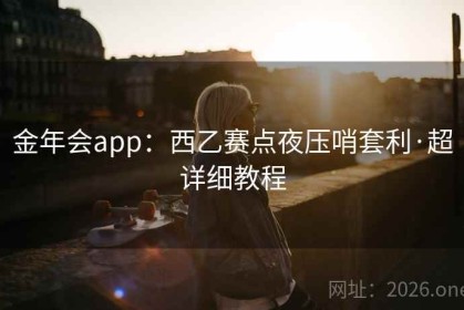 金年会app：西乙赛点夜压哨套利·超详细教程